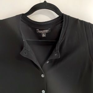 EUC black 100% merino wool cardigan